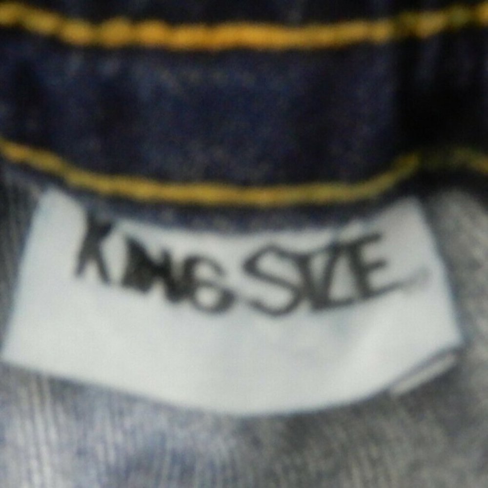 King Size Men's Size 2XL 38 Blue Jeans StraightNWT - Picture 5 of 8